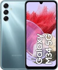 Samsung Galaxy M34 5G 6/128GB Waterfall Blue hinta ja tiedot | Matkapuhelimet | hobbyhall.fi