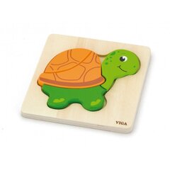 Mini puinen palapeli - kilpikonna hinta ja tiedot | Vauvan lelut | hobbyhall.fi