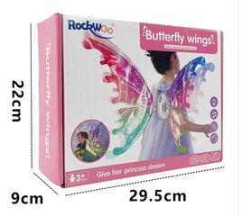 Luminous Fairy Butterfly Wings, LED, Set hinta ja tiedot | Naamiaisasut | hobbyhall.fi