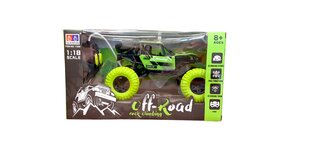 Radio-ohjattu Metal Racing Jeep, vihreä hinta ja tiedot | Poikien lelut | hobbyhall.fi