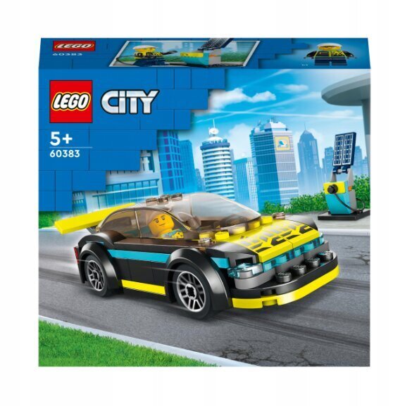 60383 LEGO® City Täyssähköinen urheiluauto + pehmotyyny hinta ja tiedot | LEGOT ja rakennuslelut | hobbyhall.fi