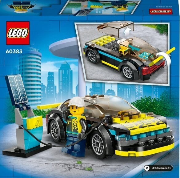 60383 LEGO® City Täyssähköinen urheiluauto + pehmotyyny hinta ja tiedot | LEGOT ja rakennuslelut | hobbyhall.fi