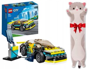 60383 LEGO® City Täyssähköinen urheiluauto + pehmotyyny hinta ja tiedot | LEGOT ja rakennuslelut | hobbyhall.fi