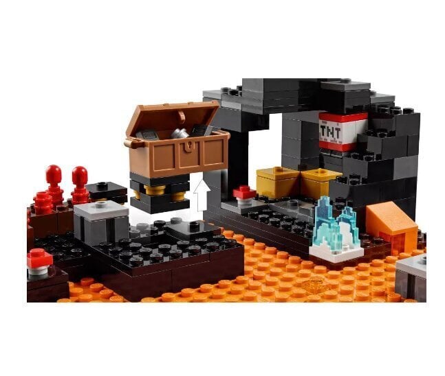 21185 LEGO® Minecraft® Netherin linnoitus + pehmotyyny hinta ja tiedot | LEGOT ja rakennuslelut | hobbyhall.fi