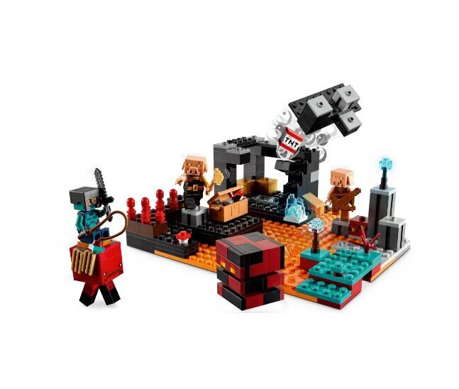 21185 LEGO® Minecraft® Netherin linnoitus + pehmotyyny hinta ja tiedot | LEGOT ja rakennuslelut | hobbyhall.fi