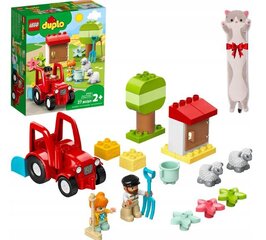 10950 LEGO® DUPLO® Maatilan traktori ja hoitoeläimet + pehmotyyny hinta ja tiedot | LEGOT ja rakennuslelut | hobbyhall.fi