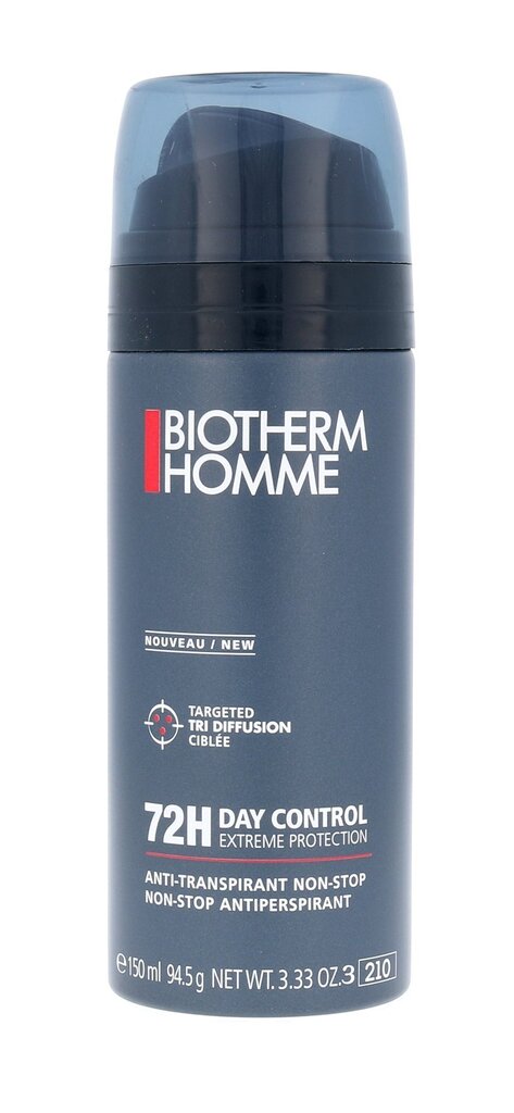 Hikoilua estävä deodoranttisuihke miehille Biotherm 75H Day Control Extreme 150 ml hinta ja tiedot | Deodorantit | hobbyhall.fi