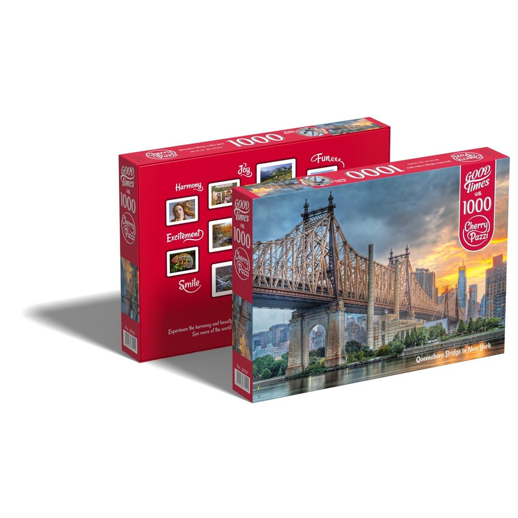 CherryPazzi-pulma Queensboro Bridge New Yorkissa 1000 o. hinta ja tiedot | Palapelit | hobbyhall.fi