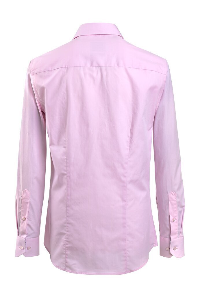 23003S1/Miesten vaaleanpunainen paita kontrastilla (Slim) Pidempi +4cm hinta ja tiedot | Miesten kauluspaidat | hobbyhall.fi