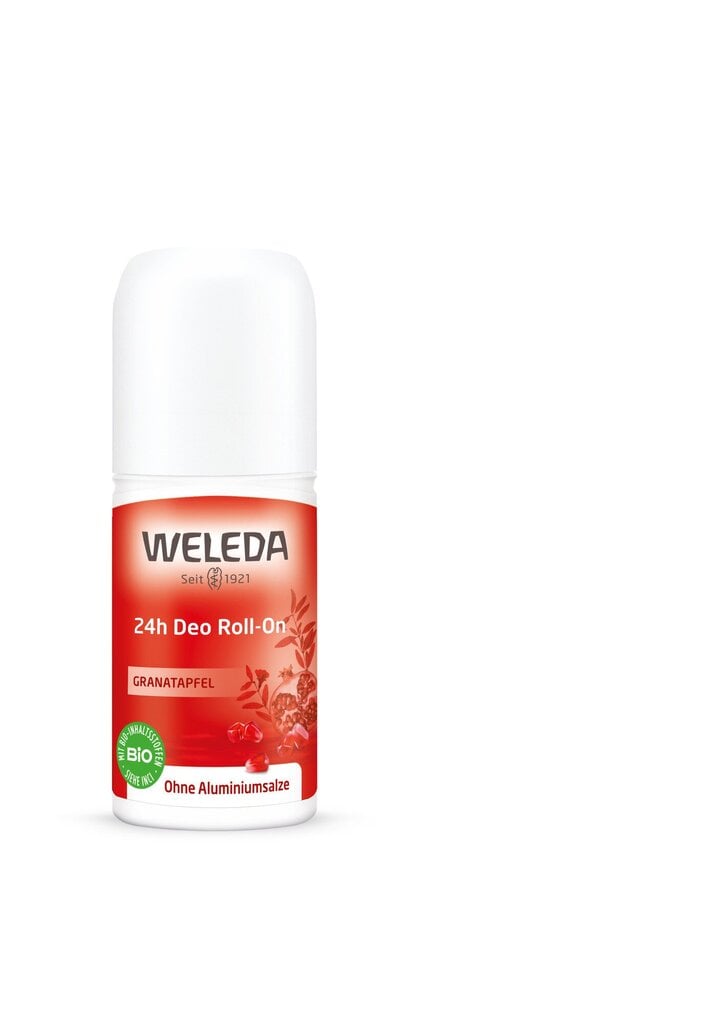 Roll on-deodorantti granaattiomenauutteella Weleda 24h Granaattiomena, 50 ml hinta ja tiedot | Deodorantit | hobbyhall.fi