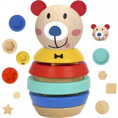 Puinen palapeli Tooky Toy - Nallekarhu hinta ja tiedot | Vauvan lelut | hobbyhall.fi