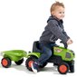 Potkuauto perävaunulla - Baby Claas Axos 310, vihreä hinta ja tiedot | Poikien lelut | hobbyhall.fi