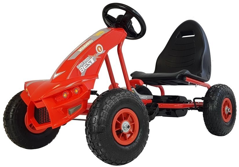 Polkukarting auto Gokart A-18, punainen hinta ja tiedot | Poikien lelut | hobbyhall.fi