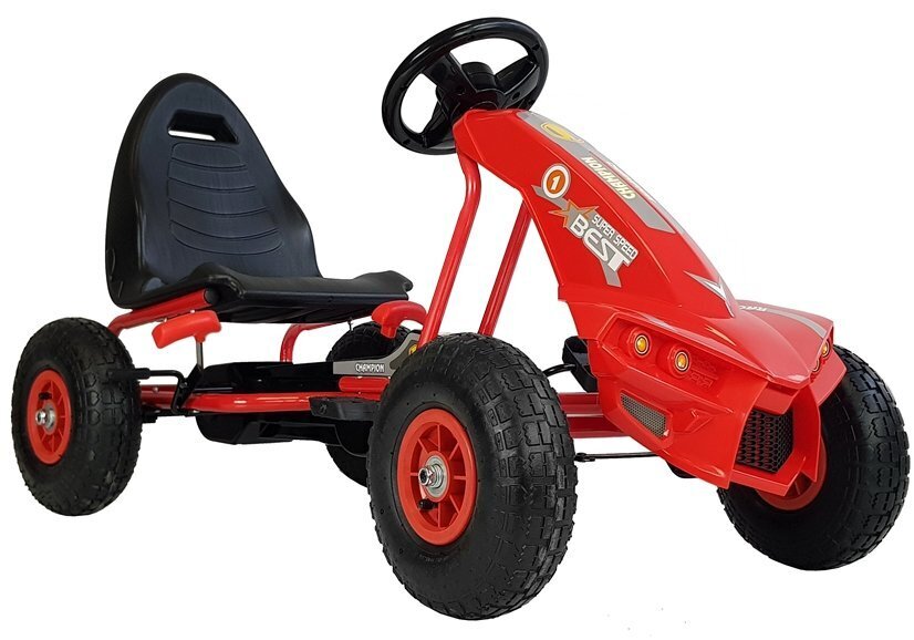 Polkukarting auto Gokart A-18, punainen hinta ja tiedot | Poikien lelut | hobbyhall.fi