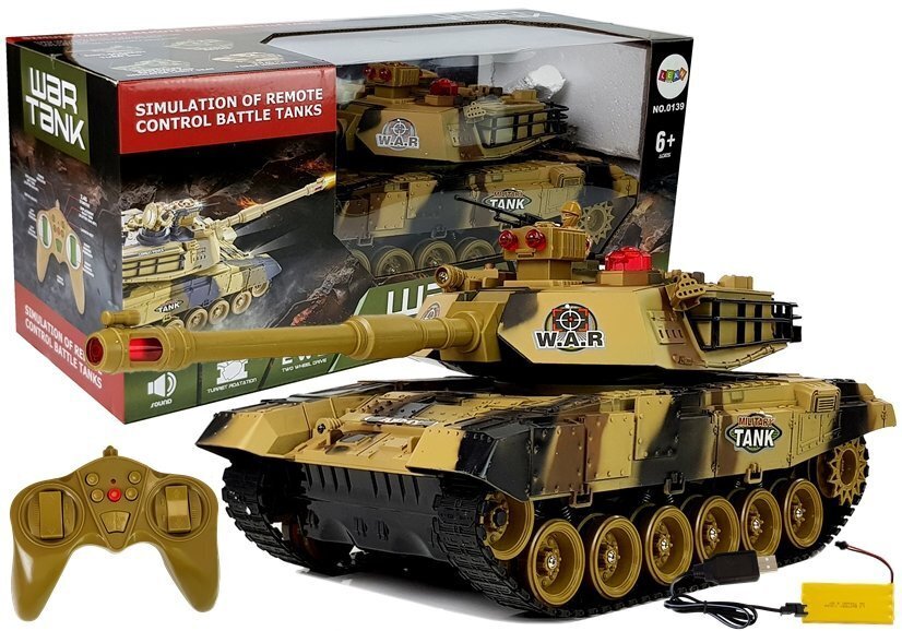 Sotatankki kauko-ohjattava tankki, keltainen hinta ja tiedot | Poikien lelut | hobbyhall.fi