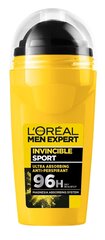 L'Oréal Men Expert Invincible Sport antiperspirantti rullalla hinta ja tiedot | L'Oréal Paris Hygieniatuotteet | hobbyhall.fi