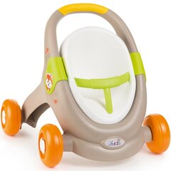 Smoby MiniKiss 3in1 nukenrattaat, ruskea hinta ja tiedot | Tyttöjen lelut | hobbyhall.fi