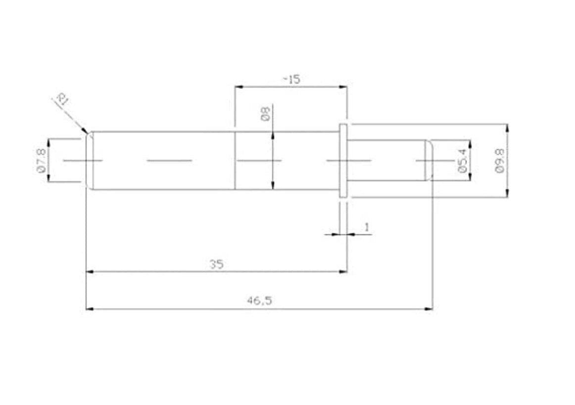 Oven vaimentimet Airtic Ø8mm, porattu, valkoinen hinta ja tiedot | Oven saranat ja lisävarusteet | hobbyhall.fi