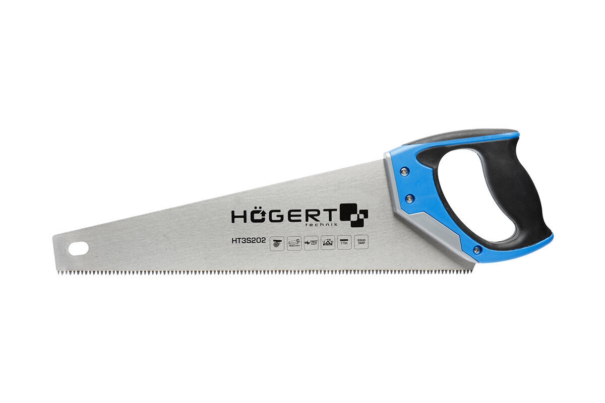 Hogert käsisaha puulle 400 mm - HT3S202 hinta ja tiedot | Käsityökalut | hobbyhall.fi