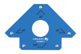 Hogert magneettinen hitsauskulma reiällä 22,5 kg asti - HT3B651 hinta ja tiedot | Käsityökalut | hobbyhall.fi