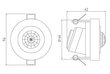 Mikroaalto liike sensori asennettu CM-15, 360 astetta valkoinen body Mikroaalto hinta ja tiedot | Seinävalaisimet | hobbyhall.fi