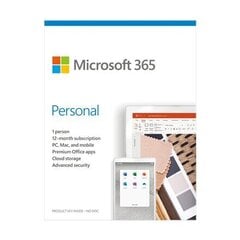 Microsoft Office 365 Personal ENG hinta ja tiedot | Microsoft Tietokoneet ja pelaaminen | hobbyhall.fi
