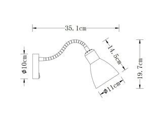 Seinävalaisin Etore 1860 hinta ja tiedot | Seinävalaisimet | hobbyhall.fi