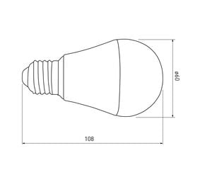 LED-lamppu GT-PN2A60-10W hinta ja tiedot | GTV Valaistus ja sähkölaitteet | hobbyhall.fi