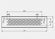 Tuuletusritilä, matta teräsväri, 245 x 60 mm, GTV hinta ja tiedot | Kylpyhuoneen tuulettimet | hobbyhall.fi