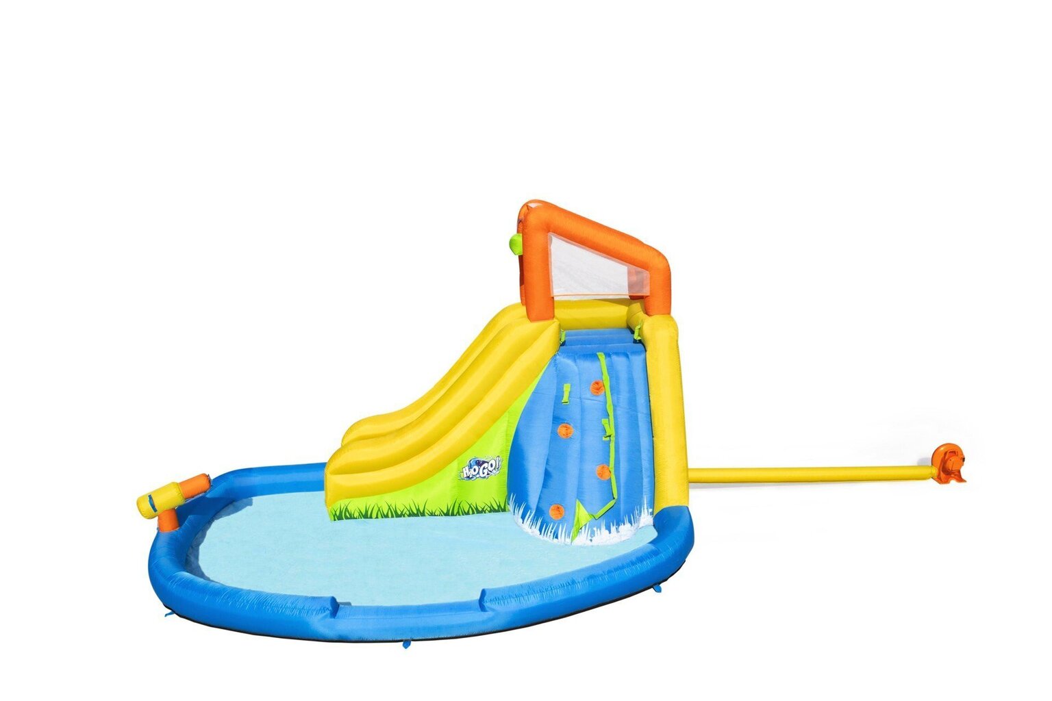 Puhallettava uima-allas liukumäellä Bestway Mount Splashmore Mega Water Park, 435x286x267 cm hinta ja tiedot | Uima-altaat | hobbyhall.fi