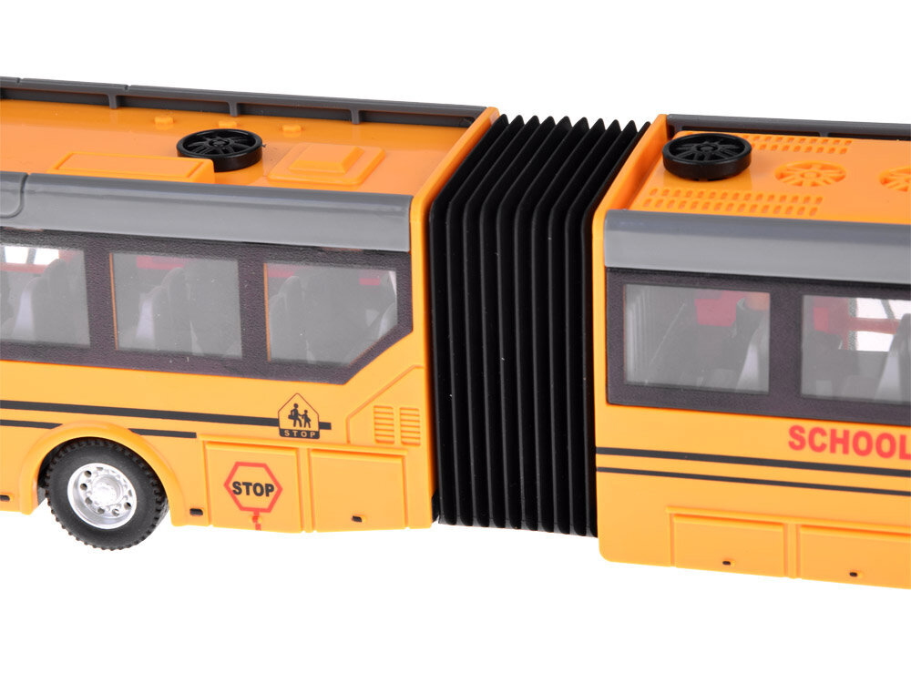 Kauko-ohjattava bussi, jossa on valoefektejä, keltainen hinta ja tiedot | Poikien lelut | hobbyhall.fi