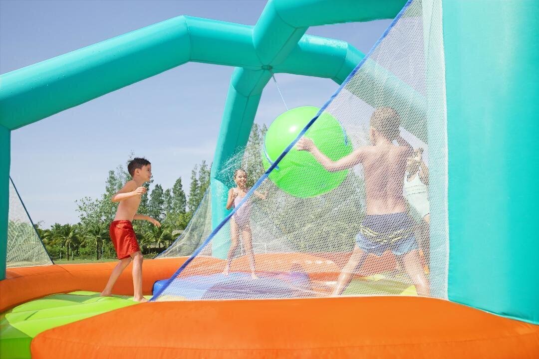 BESTWAY trampoliini Dodge & Drench Water Park, 450 x 450 x 268 cm hinta ja tiedot | Uima-altaat | hobbyhall.fi
