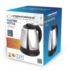 Vedenkeitin Esperanza EKK116X, 1.0L 1350W hinta ja tiedot | Esperanza Kodinkoneet ja kodinelektroniikka | hobbyhall.fi