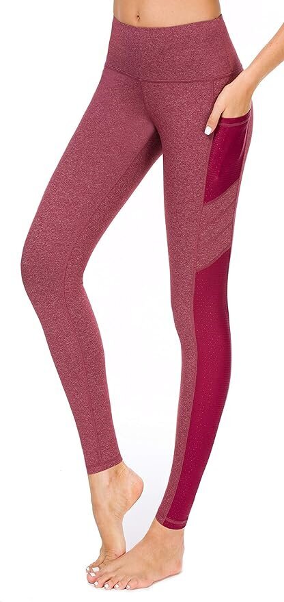 Naisten leggingsit Flatik, taskut, läpinäkymättömät, viininpunainen hinta ja tiedot | Naisten urheiluvaatteet | hobbyhall.fi