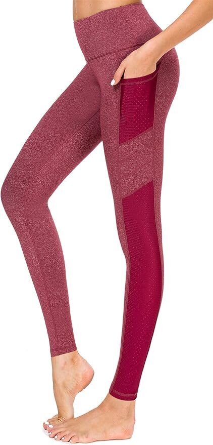 Naisten leggingsit Flatik, taskut, läpinäkymättömät, viininpunainen hinta ja tiedot | Naisten urheiluvaatteet | hobbyhall.fi