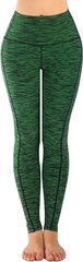 Naisten leggingsit Flatik, taskut, läpinäkymätön, vihreä hinta ja tiedot | Flatik Muoti | hobbyhall.fi