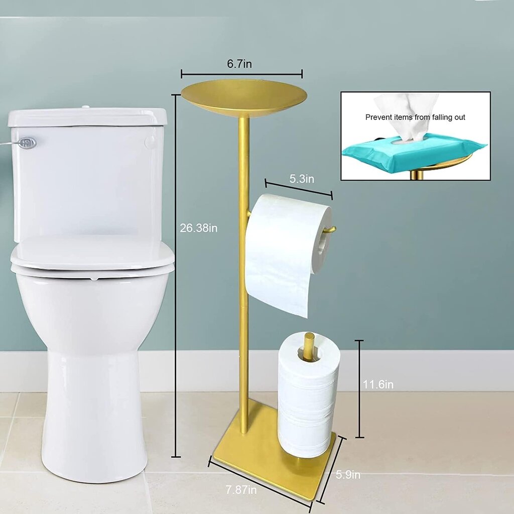 WC-paperiteline ANEWSIR, hylly, kullanvärinen hinta ja tiedot | Kylpyhuoneen sisustus | hobbyhall.fi