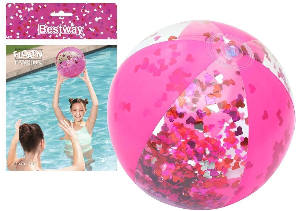 Puhallettava rantapallo 41 cm, vaaleanpunainen hinta ja tiedot | Puhallettavat vesilelut ja uima-asusteet | hobbyhall.fi