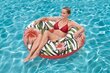 Bestway Puhallettava uintipyörä 119 cm, vaaleanpunainen hinta ja tiedot | Puhallettavat vesilelut ja uima-asusteet | hobbyhall.fi