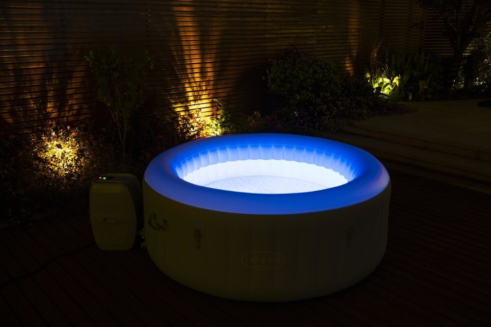 Bestway-poreallas "Lay-Z-Spa TAHITI" LED-valolla, 2-4 henkilöä hinta ja tiedot | Uima-altaat | hobbyhall.fi