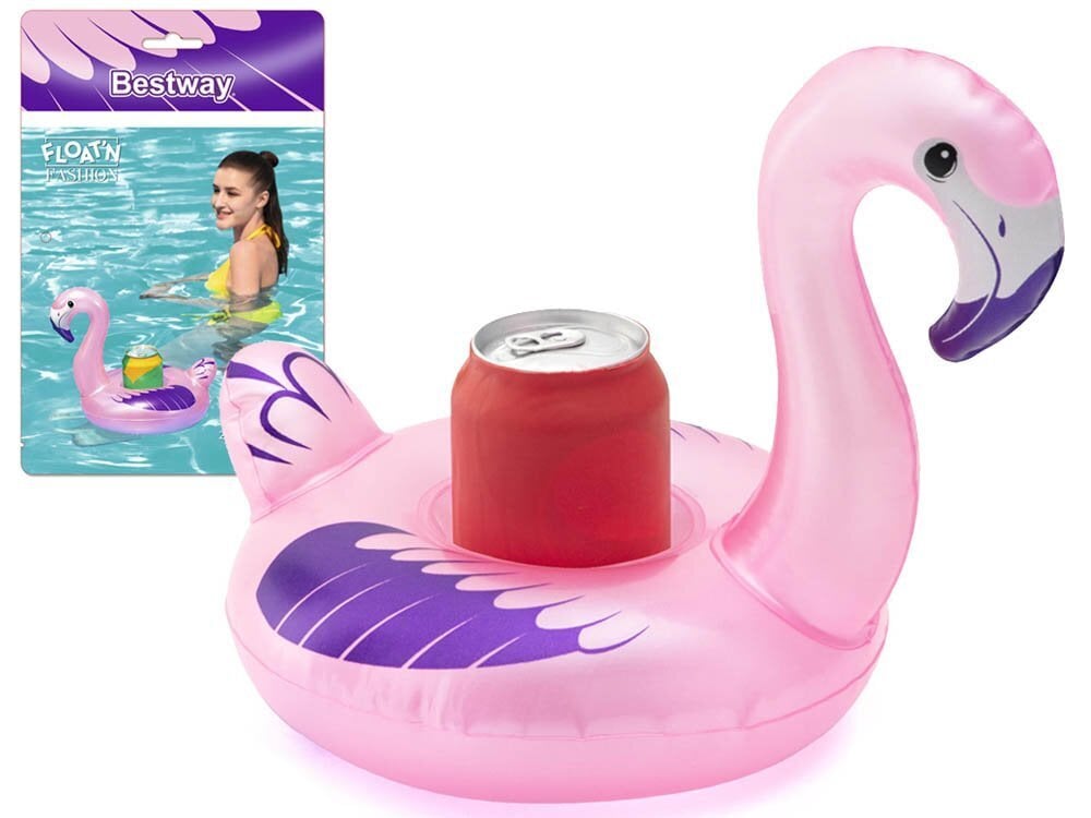 Puhallettava juomateline Bestway "Flamingo", 26,5x24 hinta ja tiedot | Puhallettavat vesilelut ja uima-asusteet | hobbyhall.fi