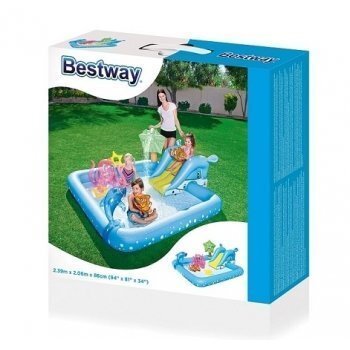 Puhallettava leikkipaikka - Bestway Aquarium, 239x206x86 hinta ja tiedot | Puhallettavat vesilelut ja uima-asusteet | hobbyhall.fi