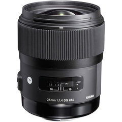 Sigma 35mm f / 1.4 DG HSM Art Nikon:lle hinta ja tiedot | Sigma Puhelimet, älylaitteet ja kamerat | hobbyhall.fi