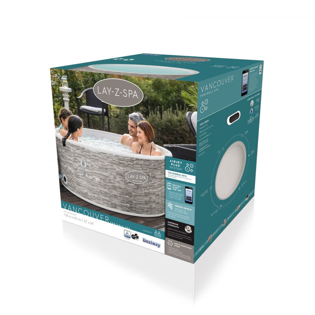 Bestway Jacuzzi - Lay-Z-Spa VANCOUVER, 2-4 henkilöä hinta ja tiedot | Uima-altaat | hobbyhall.fi