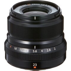 Fujinon XF 23mm f/2.0 R WR -objektiivi, musta hinta ja tiedot | Objektiivit | hobbyhall.fi