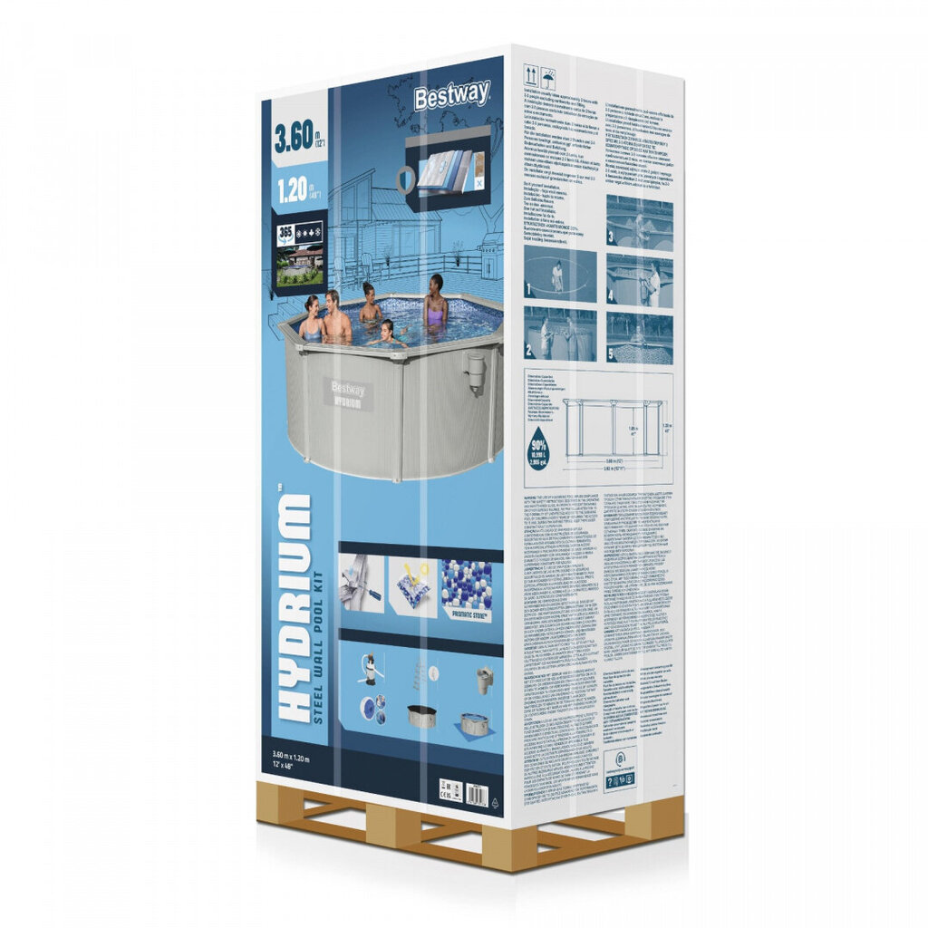 Uima-allas Bestway Hydrium, 360x105x120 hinta ja tiedot | Uima-altaat | hobbyhall.fi