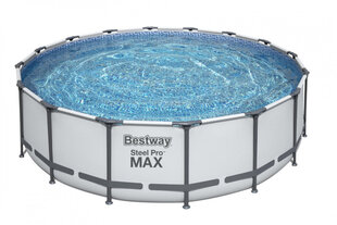 Bestway Steel Pro Max, 488 x 122 cm, 488 x 122 cm hinta ja tiedot | Uima-altaat | hobbyhall.fi