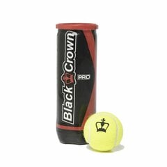 Tennispallot Black Crown 1237 3 Kappaletta hinta ja tiedot | Tennisvälineet | hobbyhall.fi