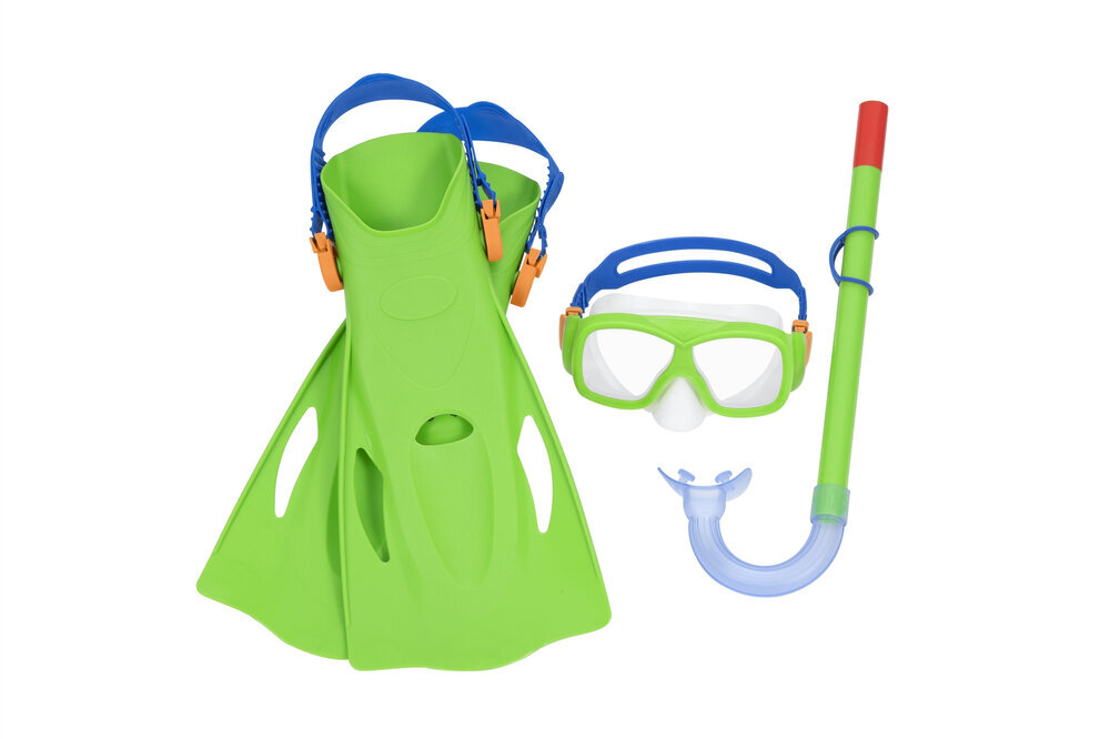 Bestway sukellussetti (maski, putki, evät), vihreä hinta ja tiedot | Snorklaussetit | hobbyhall.fi