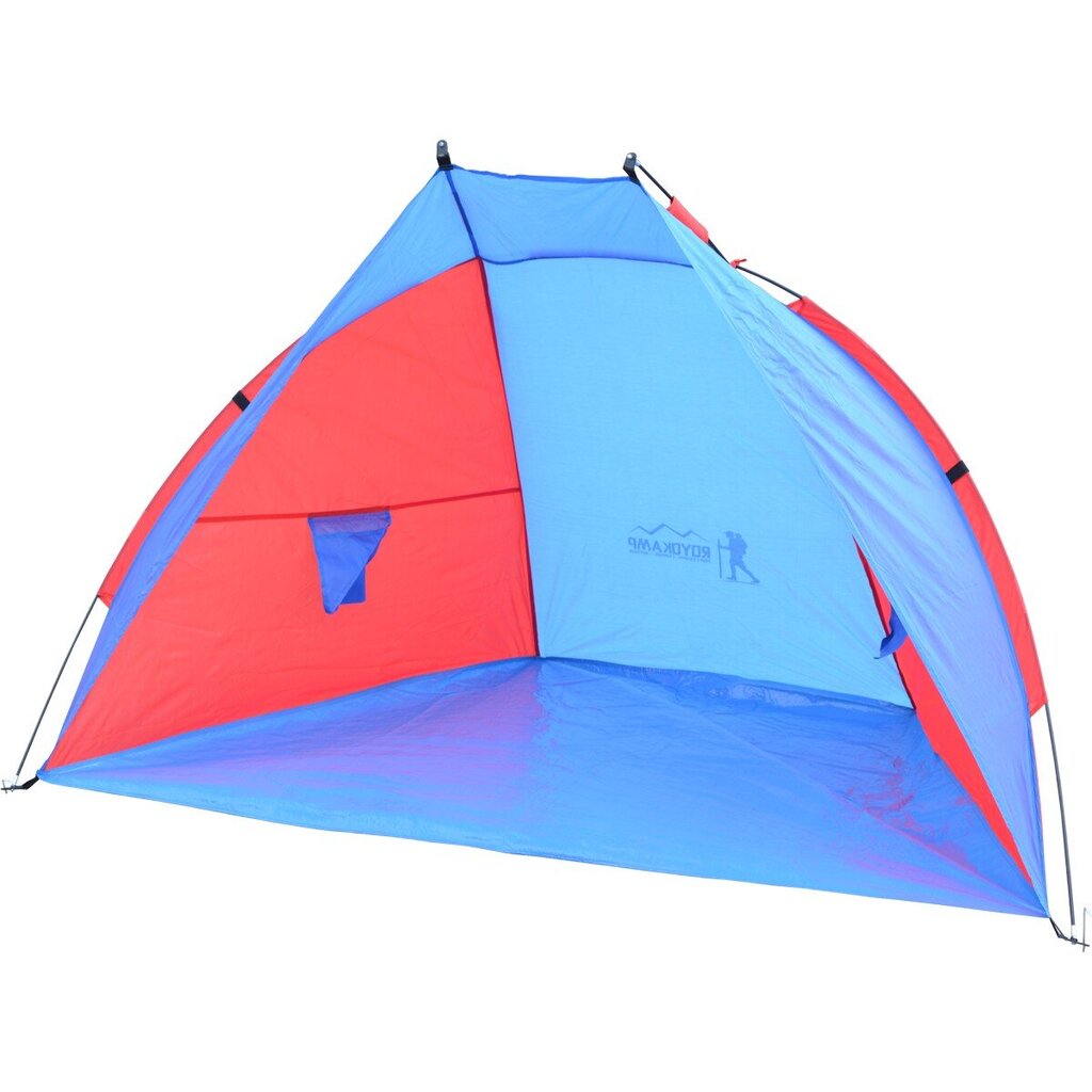 Enero Camp rantateltta 200 x 120 x 120 cm, sininen/punainen hinta ja tiedot | Teltat | hobbyhall.fi